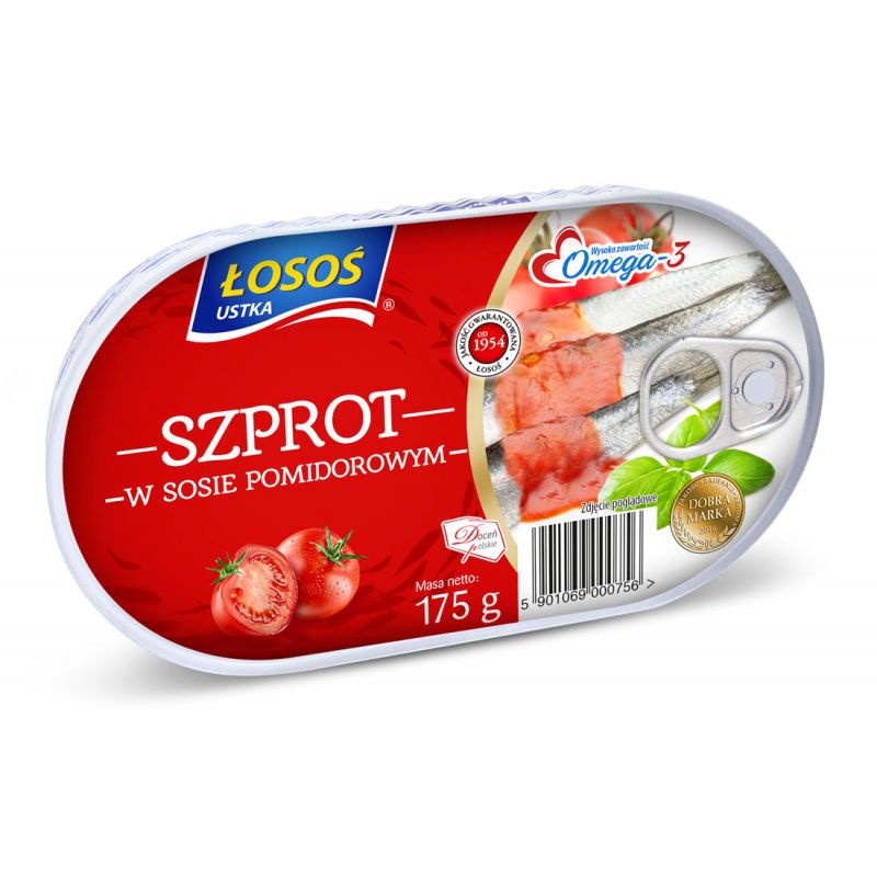 Szprot w sosie pomidorowym 175g LOSOS