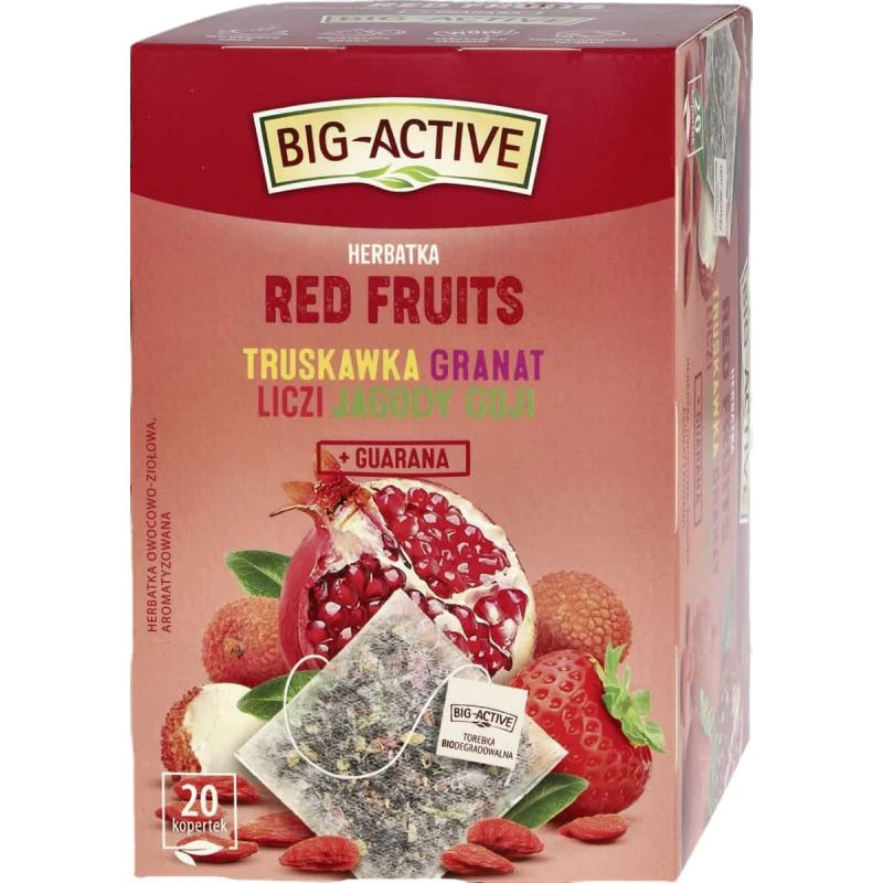 Te de frutas rojos 2.25g x20 BIG ACTIVE