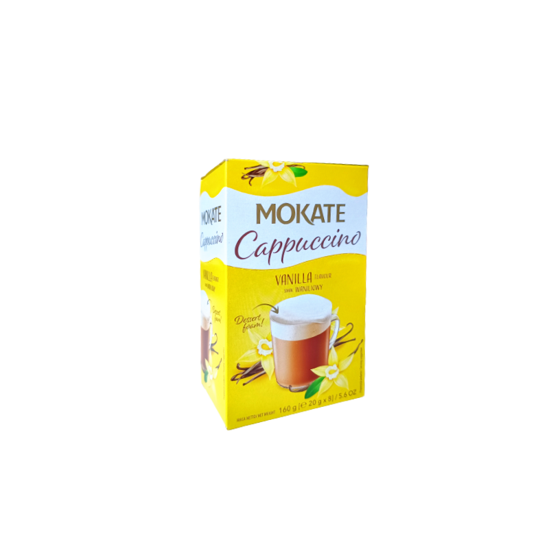 Capuccino con sabor de vainilla 160g MOKATE