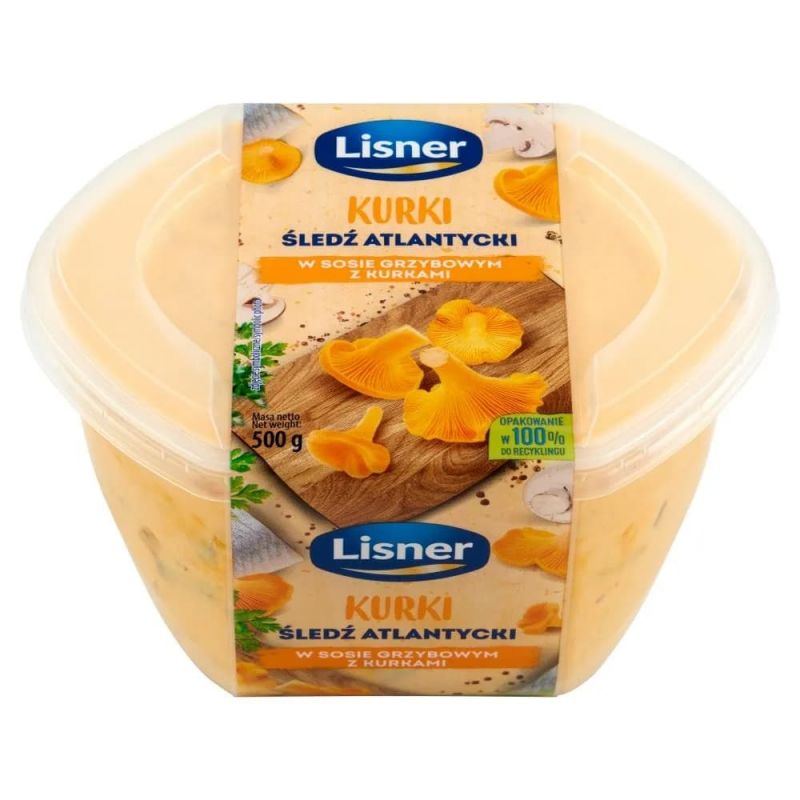 Arenque atlantico en salsa de setas 500g LISNER