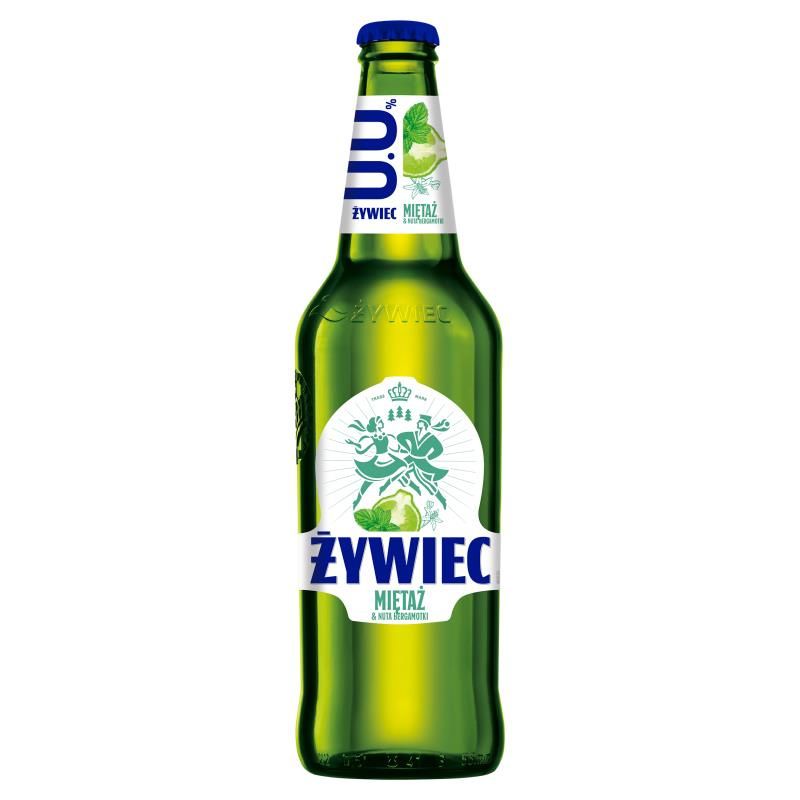 Cerveza ZYWIEC sabor menta 0% 500ml 