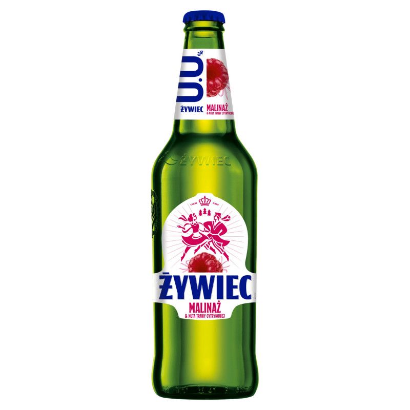 Cerveza ZYWIEC sabor frambuesa 0% 500ml 