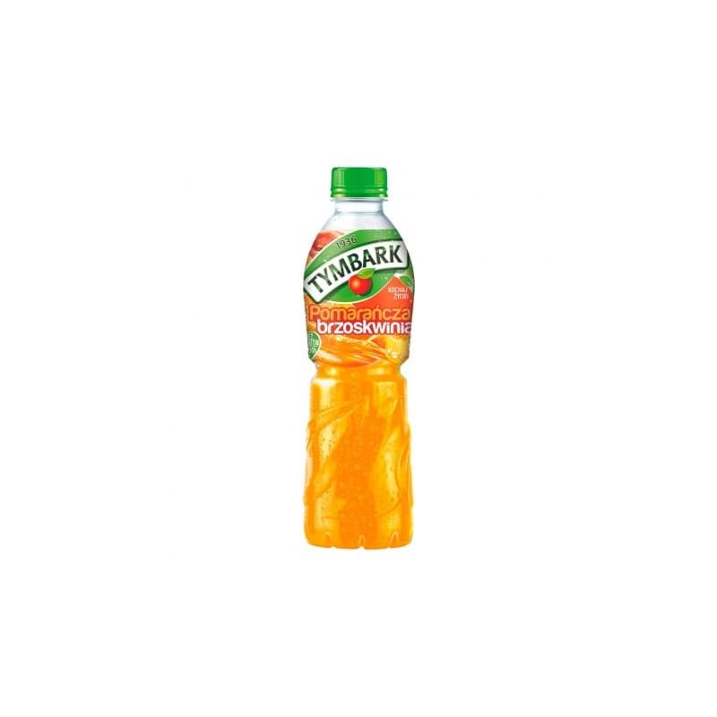 Bebida sin gas con sabor de naranja melocoton 0.5L TYMBARK