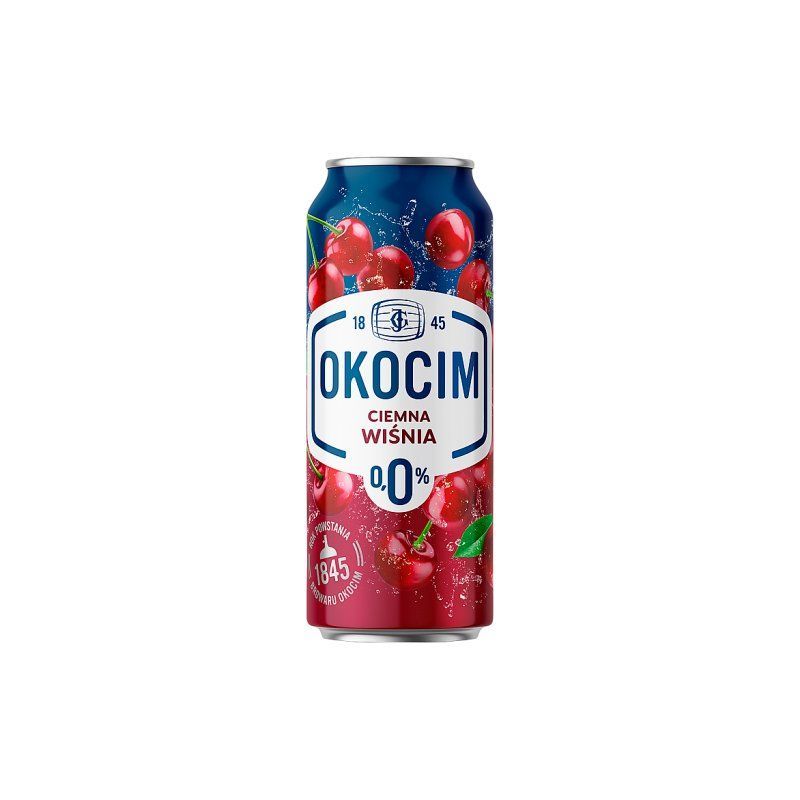 Cerveza OKOCIM oscuro con sabor de guinda 0%alc 500ml