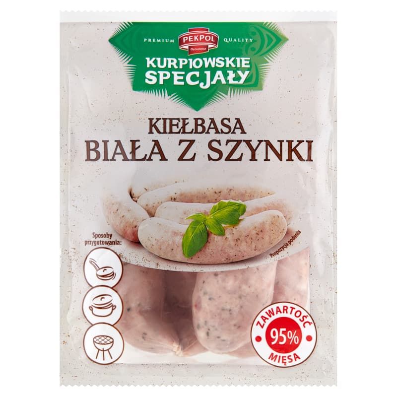 PP Kielbasa biala parzona z szynki 400gr