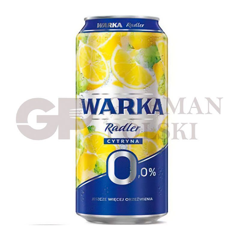 Cerveza WARKA RADLER limon 20% zumo 0% 500ml