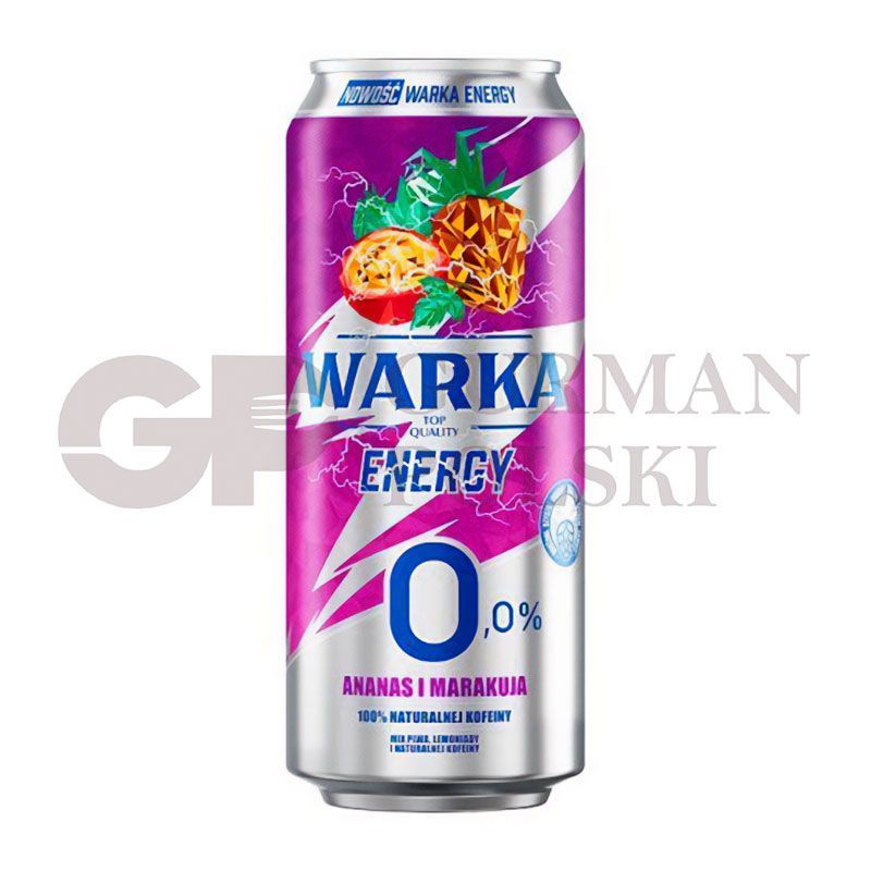 Cerveza WARKA ENERGY piña con maracuya 0% 500ml