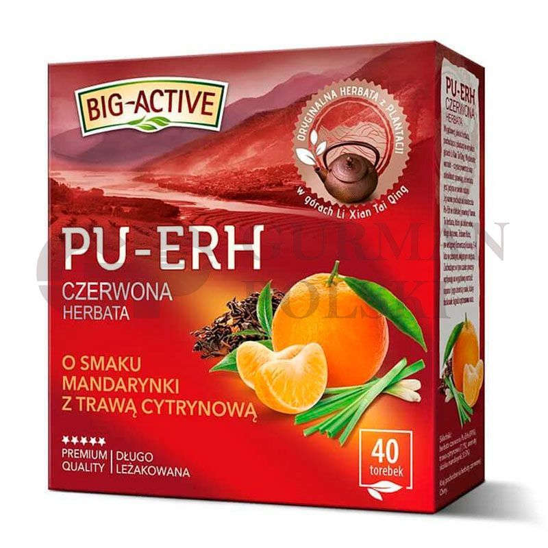 Te PU-ERH mandarina/hierba citrino 1.8g x40 BIG ACTIVE