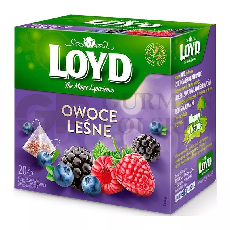 Te frutas de bosque piramides 20 x2g LOYD