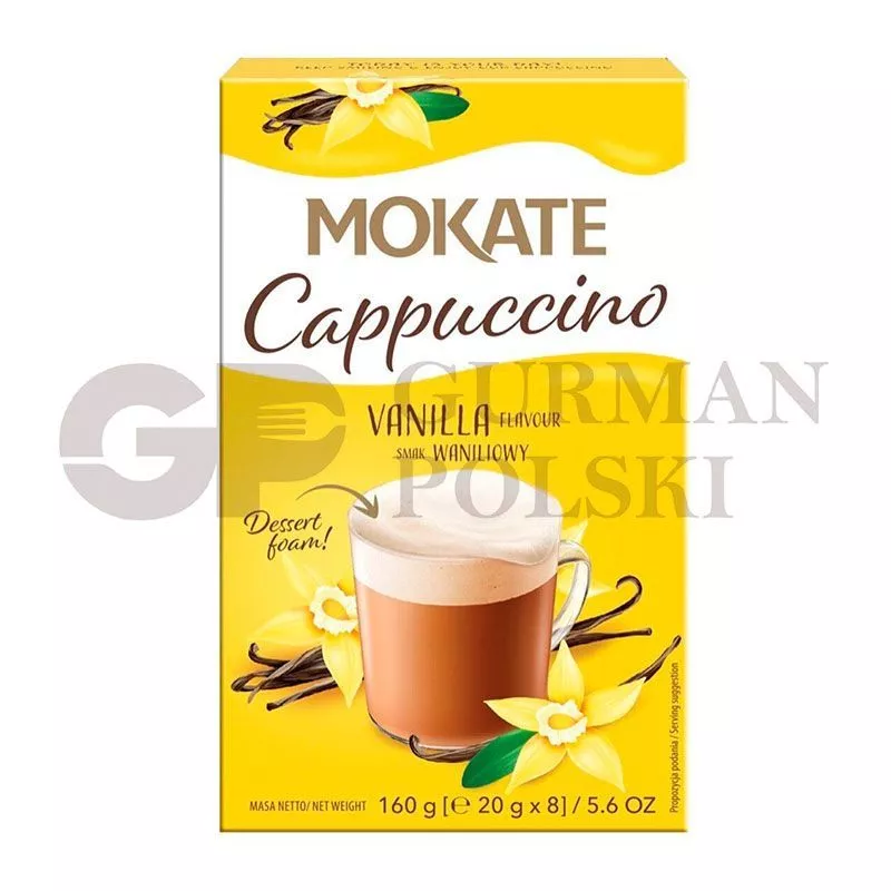 Capuccino con sabor de vainilla 160g MOKATE