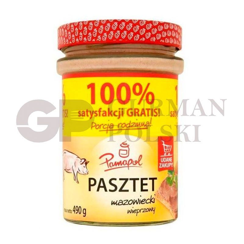 Pate de cerdo MAZOWIECKI 490gr PAMAPOL