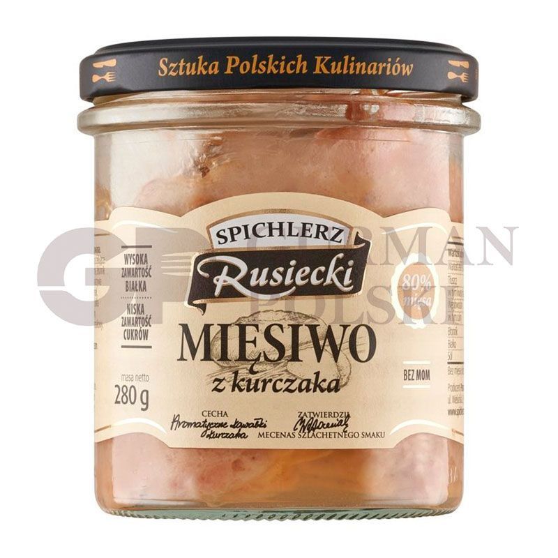 Carne de pollo en bote 280g RUSIECKI