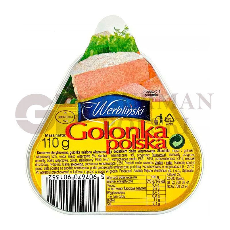 Conserva de carne GOLONSKA POLSKA 110g WERBLINSKI