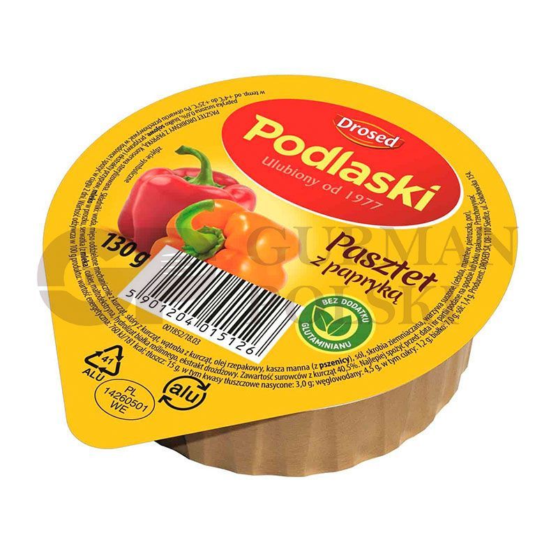 Pate PODLASKI con paprika 130g DROSED