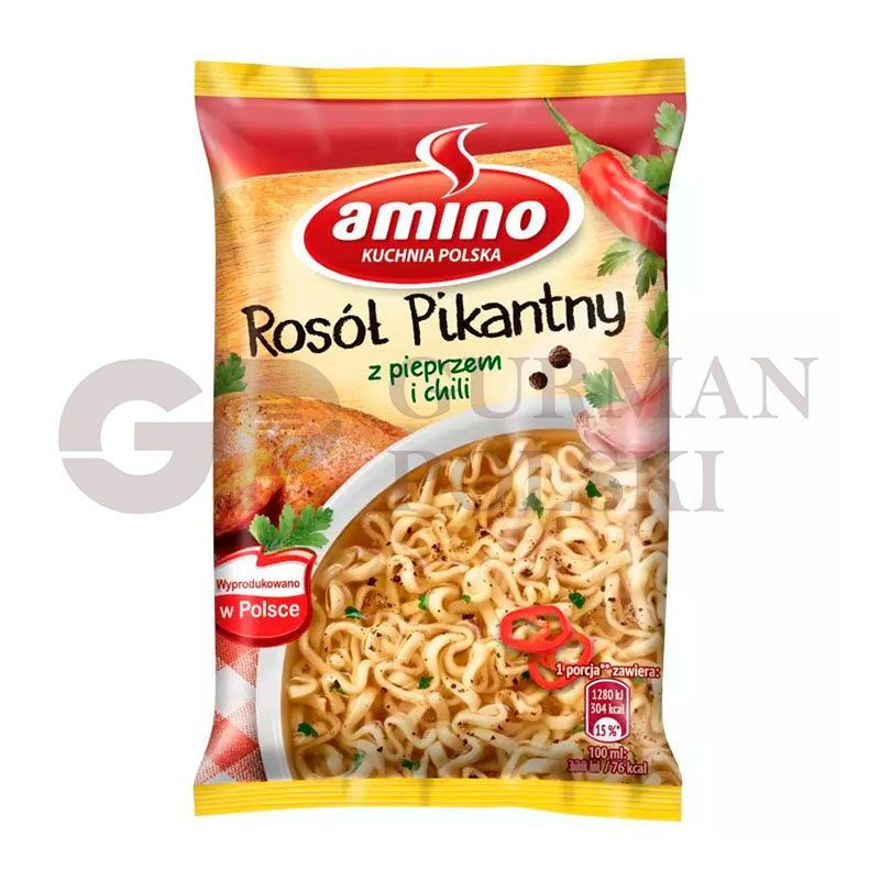 Caldo seco picante con fideos 58g AMINO