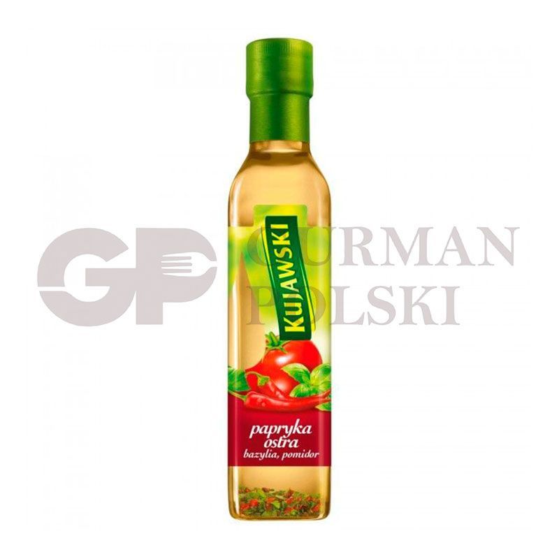 Aceite con tomate seco pimiento albahaca 250ml KUJAWSKI