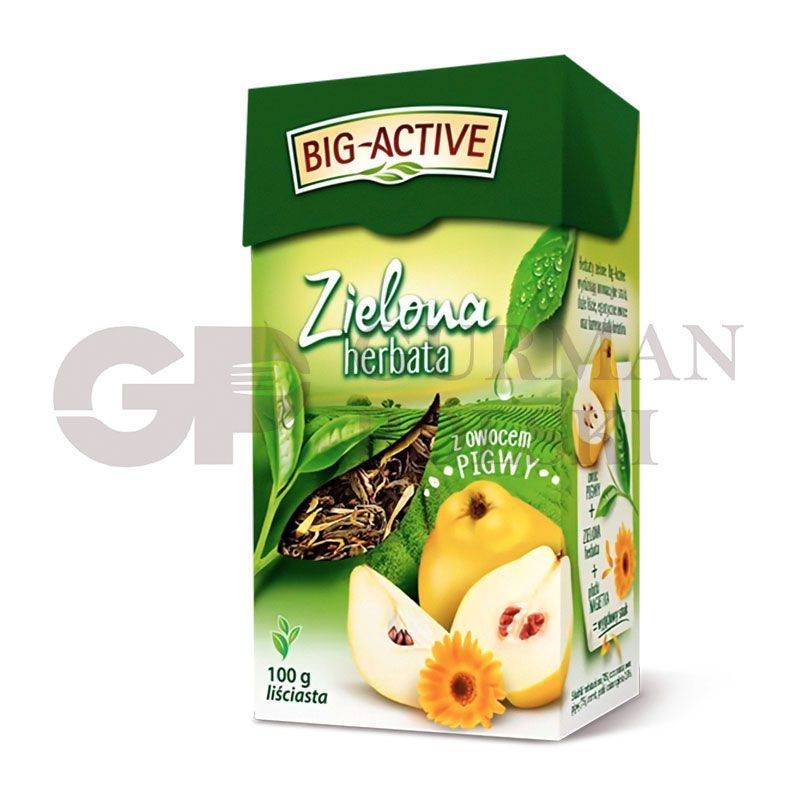 Te verde con membrillo 100g BIG ACTIVE