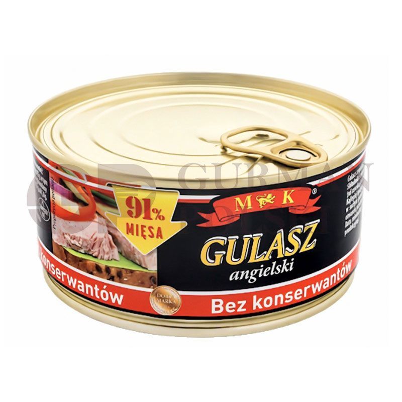 Conserva de carne GULASZ ANGELSKI 91% carne 300g MK