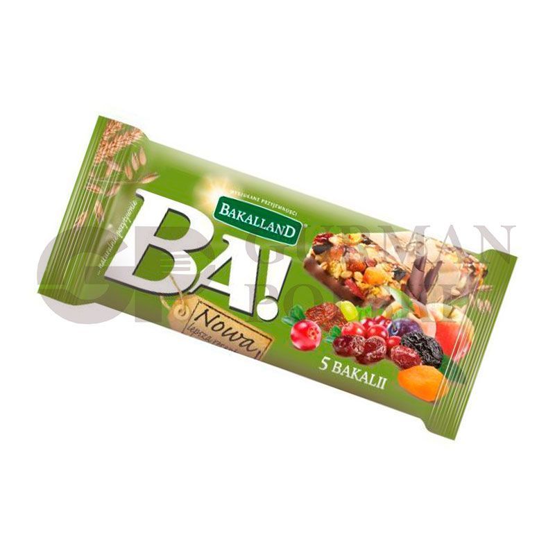 Barra de cereal con frutas secas 40g BAKALLAND