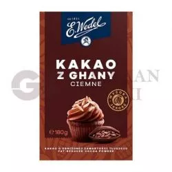 Cacao natural negro 180gr WEDEL