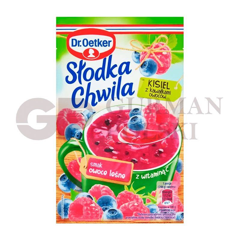 Kisiel SLODKA CHWILA con trozos frutas de bosque 31gr Dr.Oetker