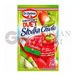 Kisiel SLODKA CHWILA con sabor de fresa con kiwi 32gr Dr.Oetker