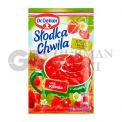 Kisiel SLODKA CHWILA con trozos de fresa de bosque 31g Dr.Oetker