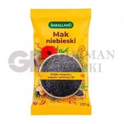 Semillas de amapola NIEBIESKI 200gr BAKALLAND