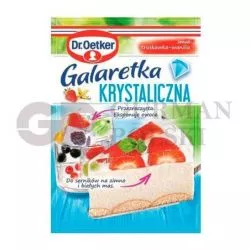 Jalea en cristales sabor de fresa con vanillia 72g DR.OETKER