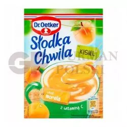 Kisiel SLODKA CHWILAcon sabor de melocoton 30g Dr.Oetker