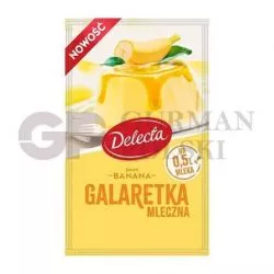 Gelatina de leche en polvo con sabor de platano 60g DELECTA