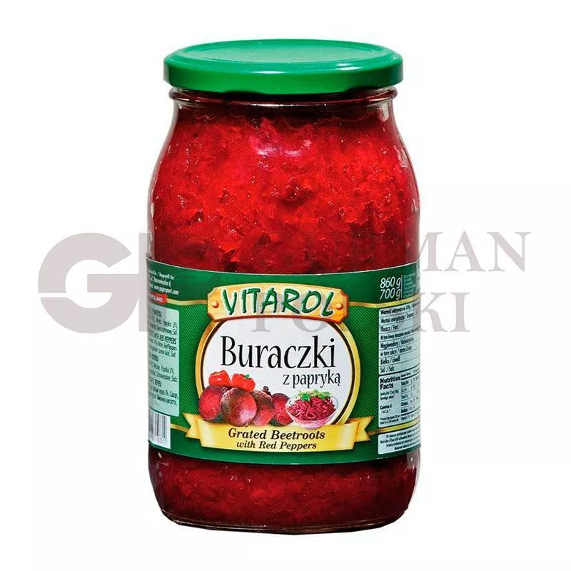 Remolacha rollada con pimiento rojo 860g VITAROL