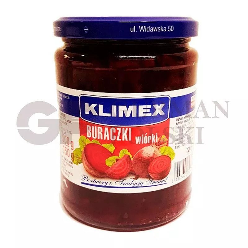 Trozos de remolacha rojo 460g KLIMEX