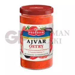 Entrante picante de paprica con berenjena AJVAR OSTRY 195g