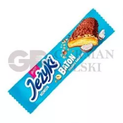 Galletas JEZYKI bañado en chocolate con copos de coco 30g GORPLANA