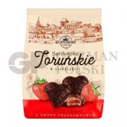 Melindras bañado en chocolate FRESA 150g KOPERNIK