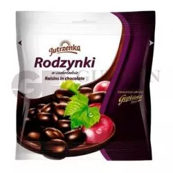 Bombones PASAS EN CHOCOLATE NEGRO 80gr JUTRZENKA