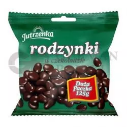 Uva seco bañdo en chocolate 125g JUTRZENKA