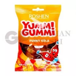 Caramelo de gelatina YUMMI GUMMI sabor de cola 70gr ROSHEN