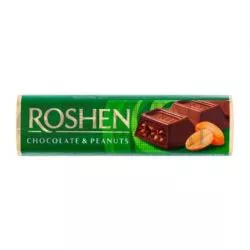 Barrita de chocolate de leche reeno con crema de cacahuetes 38g ROSHEN