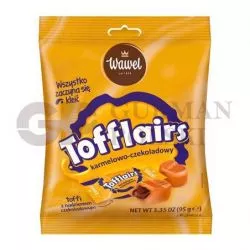 Caramelos TOFFLAIRS sabor de caramelp con chocolate 95g WAWEL