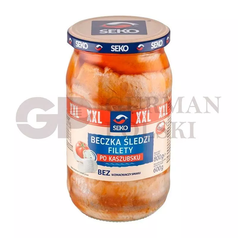 Filete de arenque PO KASZUBSKU con tomates 800gr SEKO