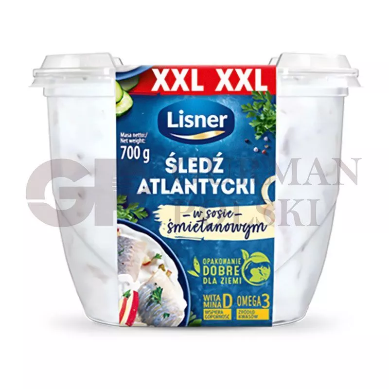 Filete de arenque en nata 700gr LISNER