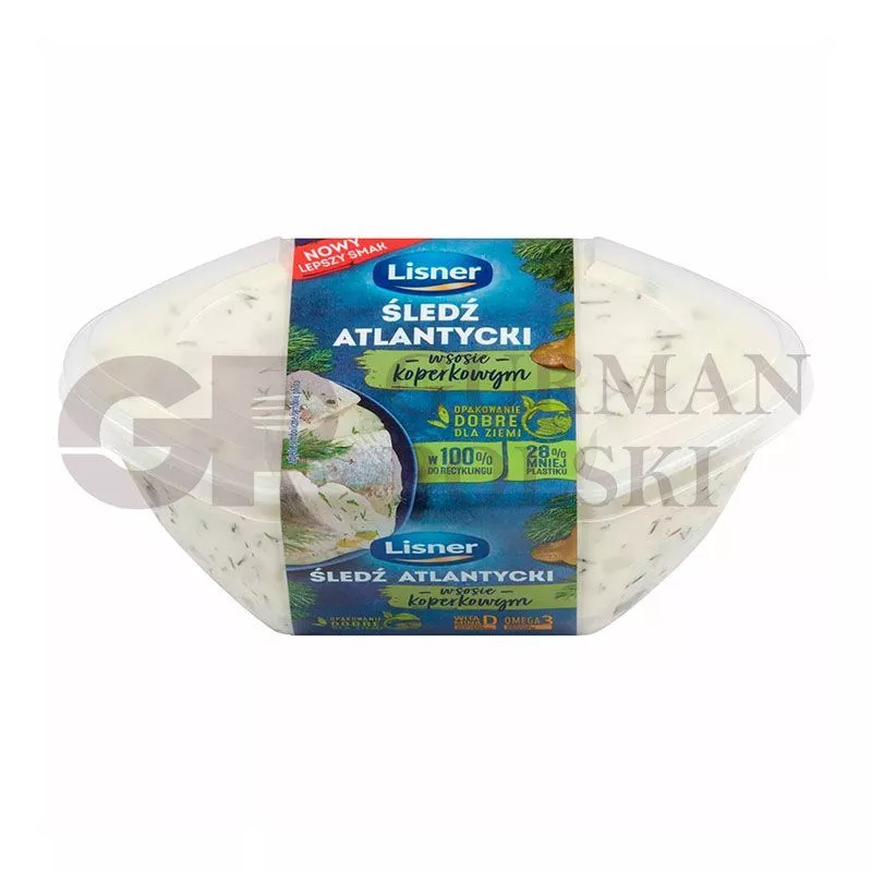 Filete de arenque atlantico en salsa con eneldo 280g LISNER