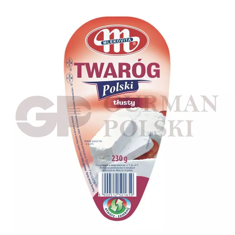 Requeson fresco grasado 8% 230gr MLEKOVITA