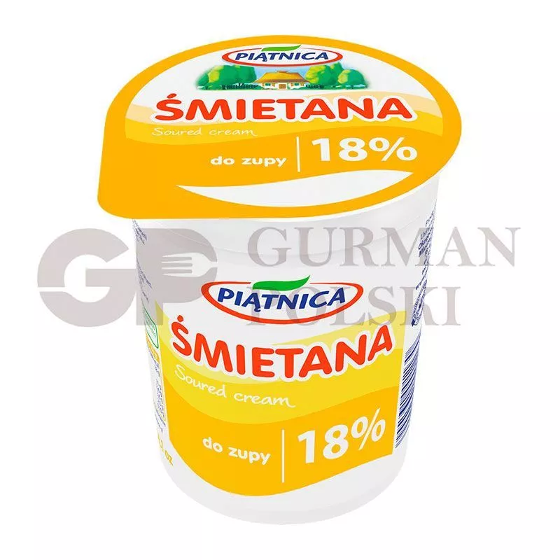 Crema de nata fermentada SMIETANA 18% 400ml PIATNICA