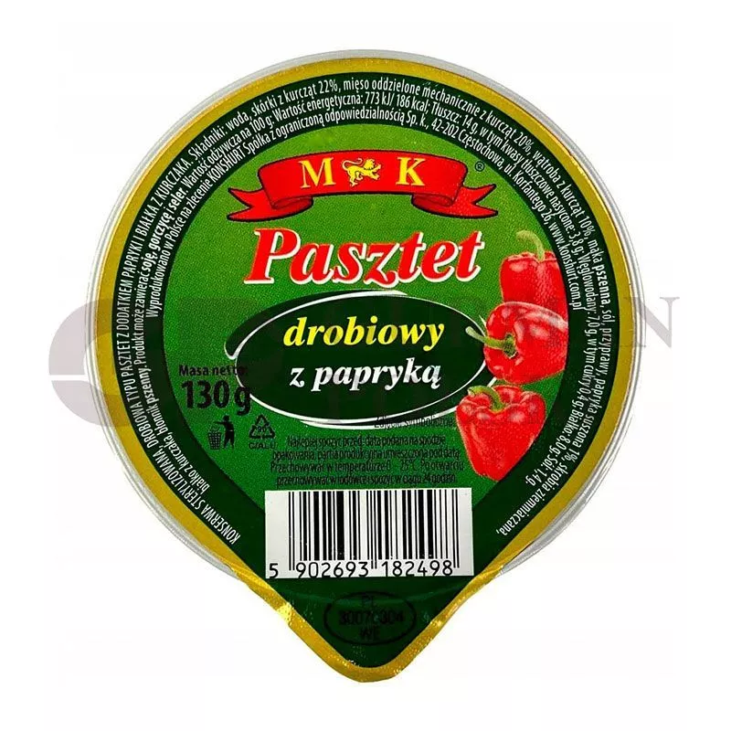 Pate de pollo con paprica 130gr MK