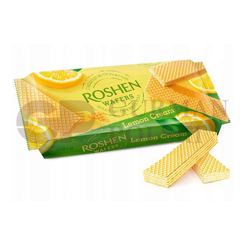 Barquillas reenado con crema de limon 216g ROSHEN