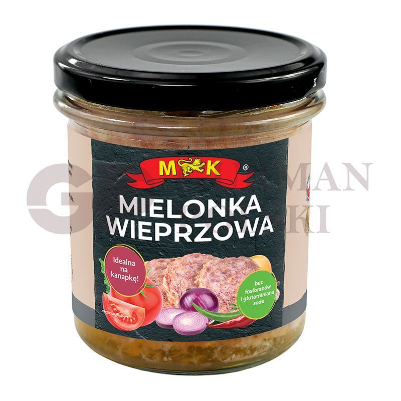Fiambre de cerdo MIELONKA WIEPRZOWA en bote de cristal 280g  MK