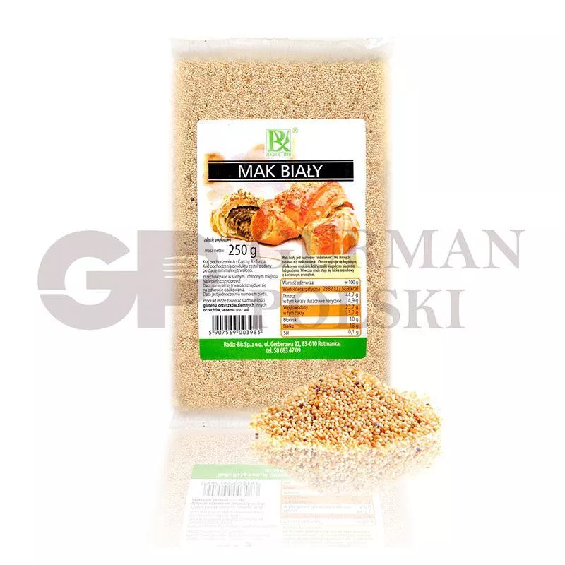 Semillas de amapola blanco 250g RADIX